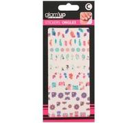 Glam'Up Paris - Stickers pour Nail Art - Autocollants Nail Art pour Décoration Ongles - Nail Art Design Manucure - Facile à Utiliser - Grand Modèle - N°30-101 - Couleurs