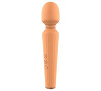 Glam - vibromasseur rechargeable - massage puissant - silicone orange