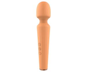 Glam - vibromasseur rechargeable - massage puissant - silicone orange