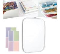 Glamanizer Zippered Transparent Cases for Snacks, Glamanizer- A Glam Way to Organize, Glamanizer Clear Organizer Bags, Double Zippered Hard Pouch Clear Zipper Case, (1PC, M)