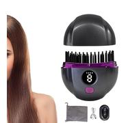 Glambrush Lisseur Sans Fil 2-1 | Mini Lisseur Portable De Voyage Avec 3 Réglage | Chauffe En 30 Secondes | Lisseurs à Barbe Rechargeable | Chauffe En 30 Secondes | Brosse Lissante Abs | Convient à Les