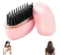 Glambrush Mini Lisseur à Cheveux Mini Peigne 2 en 1 Sans Fil avec 3 Réglages de Chaleur Rapide 30 Secondes Charge Type C Coque Anti-Bouillon pour Tous Types de Cheveux Voyage Utilisation