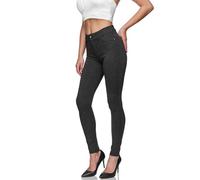 Glamexx24 Femmes Stretch Taille Haute Skinny Pantalon en Jean Mélange de Tissus
