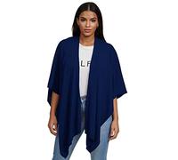 Glamexx24 Poncho Femme Élégant Châle Sensation Cachemire Chaud Tricoté Cape Cardigan pour Le Printemps Automne