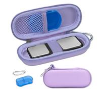 Glamgen Étui pour moniteur Kardiamobile ECG, étui pour moniteur cardiaque Kardia Mobile 1L et Kardiamobile 6L, boîte de voyage rigide pour appareil cardio mobile, pilulier et mousqueton inclus