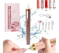 Glamics Nail Set, Glamics Nail Drill, 5 In1 Glamics Electric Professional Manicure Nail Machine Set, Electric Nail Manicure Set, Electric Nail File, Low Noise,for Nails Dead Skin Calluses (Rose Gold)