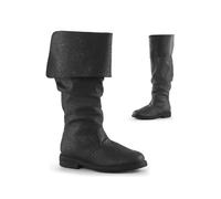 Glamidea Bottes Slip-on Médiévales pour Hommes Élégantes et Plates Western Renaissance Steampunk Mi-hautes de Loisir à Talon Bloc Bottes de Chevalier Unies