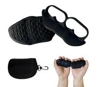 Glamifyr 1 Paire Fitness Grip Pads, Protege Main Musculation Protection Main Musculation pour Le Crosstraining, l’haltérophilie，PULLUP & DIP Grip Pads pour Pull-Ups Fitness Musculation (noir)
