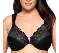Glamiorise 1245 Soutien-Gorge Wonderwire Élégance et Ouverture Devant Femme, Noir, EU 80B / FR 95B