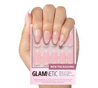Glamnetic Lot de 30 ongles à presser - Cloud 9 | Jelly UV Finish - Forme d'amande moyenne - Rose réutilisable en 15 tailles - Semi-transparent - 30 ongles avec colle