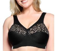 Glamorise 1001 Full Coverage Bra, Opaque, Noir, 135B Women's