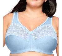 Glamorise 1064-Soutien-gorge MagicLift Anti-humidité pour Femme, Bleu (Ciel chiné), 120B (Taille Fabricant: 105B)