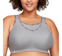Glamorise #1066 Brassière de sport sans armatures anti-rebondissement pour femme, Gris doux., 115F