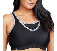 Glamorise #1066 Brassière de sport sans armatures anti-rebondissement pour femme, noir, 105F