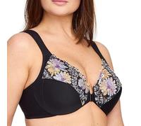 Glamorise 1245 Plunge Bra, Opaque, Imprimé Floral, 90C Women's