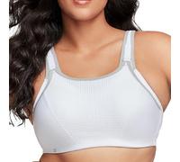 Glamorise 9167 Femme Sports Bra, Blanc/Gris, 115D