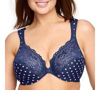 Glamorise Femme 1245 Plunge Bra, Bleu Marine, 125D EU