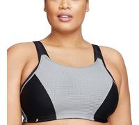 Glamorise Femme Contrôle Réglable Sans Armature #1166 Soutien gorge de sport, Noir/Gris, 110F EU