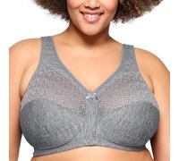 Glamorise Femme Magiclift Anti-humidité Armature #1064 Soutien gorge galbant, Gris Chiné, 110D EU