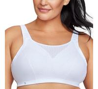 Glamorise Soutien-gorge Sport ajustable et anti-rebondissement #1166 - Multicolore (Weiß) - EU:90E / FR:105E (Taille fabricant: 40DD)