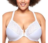Glamorise Soutien-gorge Wonderwire dos nageur ouverture devant #1246, Blanc, 110D