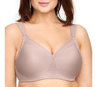 Glamorise Women's T-shirt With Seamless Straps Full Coverage Bra, Beige (Taupe 260), 46G UK
