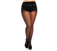 GLAMORY Collants fins Supersize 40 jusqu'à la taille Plus 10XL Noir 8XL-10XL