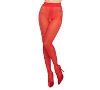 GLAMORY Collants Ouvert 20 Rojo XL