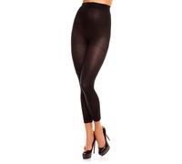 GLAMORY Velvet Leggings en Velours 80, 80 DEN, Noir (Schwarz), XL Grande Taille Women's