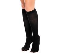 GLAMORY Mi-bas en microfibre extra-large Fit 50 Noir One Size