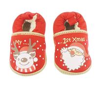 Glamour Girlz Adorables chaussons de Noël pour bébé fille garçon Motif renne Rudolph le Père Noël Noël (12-15 mois)