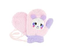 Glamour Girlz Adorables moufles d'hiver super douces pour bébé fille garçon 1-2 ans (rose panda)