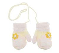 Glamour Girlz Adorables moufles d'hiver super douces pour bébé fille garçon de 1 à 2 ans (fleurs jaunes)