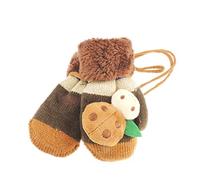 Glamour Girlz Adorables moufles super douces pour bébé filles garçons coccinelle d'hiver 1-2 ans (chocolat)