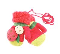 Glamour Girlz Adorables moufles super douces pour bébé filles garçons coccinelle d'hiver 1-2 ans (rouge)