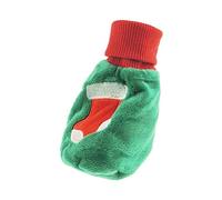 Glamour Girlz Chaussettes de Noël brodées en velours vert pour bébé fille garçon jusqu'à 6 mois