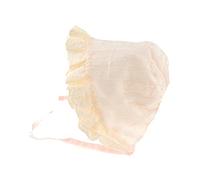 Glamour Girlz Magnifique bonnet de soleil pour bébé fille avec broderie anglaise à volants et franges Motif floral Rose 3-12 mois