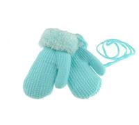 Glamour Girlz Moufles d'hiver chaudes et colorées Blaock pour bébé fille - 6-15 mois (turquoise)