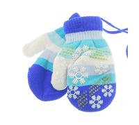 Glamour Girlz Moufles d'hiver chaudes pour bébé fille garçon Motif flocons de neige Bleu roi 6-24 mois