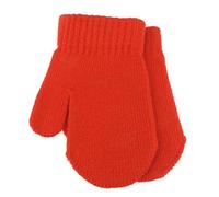 Glamour Girlz Moufles mignonnes unisexes pour bébé fille et garçon - Accessoires d'hiver chauds tricotés magiques pour l'extérieur - Pour la douche d'automne - Gants moelleux de 0 à 3 à 6 mois (rouge)
