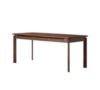 Glamour Haven Bureau d'ordinateur spacieux et Fonctionnel, idéal Bureau rectangulaire Moderne en frêne de 180 cm avec tiroir dissimulé, Style Simple, idéal for la Maison ou Le Bureau, en Noyer.