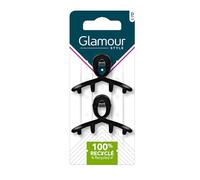 GLAMOUR STYLE - Pinces à cheveux noires x2 pour un coiffage facile chaque matin - Accessoire beauté pratique et durable - Lot de 3