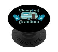 Glamping Grandma Happy Camper Cadeaux PopSockets PopGrip Adhésif