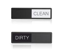 GlamRays Aimant Indicateur Propre Sale pour Lave-Vaisselle, Plaque Aimantée Propre Sale pour Lave-Vaisselle (Noir-Blanc)