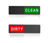 GlamRays Aimant pour Lave-Vaisselle Propre/Sale, Panneau aimanté Lave-Vaisselle Noir Propre Sale (Étiquette Rouge-Verte)