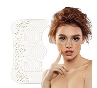 GlamRays Lot de 10 Tatouages Pailletés Pour le Visage - Paillettes Dorées Pour le Maquillage
