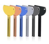 GlamRays Lot de 6 presse-tubes en métal - Pour dentifrice - Pour tous les tubes (6 couleurs)