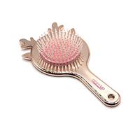 Glam'Up Paris - Brosse à Cheveux Cerf Dorée - Brosse à Cheveux Démêlante avec Poignée - Brosse Petite Taille - Motif Cerf - 19 x 10 x 3,5 cm - Doré