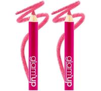 Glam'Up Paris - Crayon à Maquillage Lèvres et Yeux - Eyeliner et Lip Liner - Longue Tenue - Texture Onctueuse - Couleur Intense - Haute Précision - Facile à Appliquer - N°06 - Ultra Pink (Lot de 2)