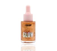 Glam'Up Paris - Enlumineur pour le Corps et Visage - Body Glow - Highlighting Drops - Effet Nacré - Texture Soyeuse et Hydratante - Non Collant - N°03 - Sun Bath